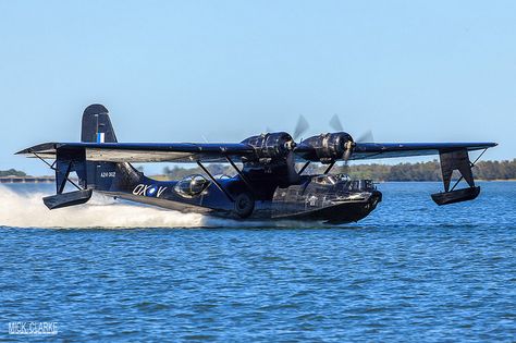 PBY Catalina  Uncle Buddy was a tail gunner on this aircraft, WW II. Pby Catalina, Sea Planes, Amphibious Aircraft, Royal Australian Air Force, Float Plane, Old Planes, Aircraft Maintenance, Vintage Planes, Flying Boat