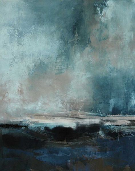 VANQUISHED Cold Wax Painting, Wax Art, Wax Painting, Art Painting Gallery, Encaustic Painting, Abstract Art Landscape, Art Landscape, Seascape Paintings, Abstract Oil