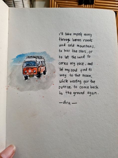 A watercolor painting of a van as poetry companion Watercolor Poetry, Journey Aesthetic, Poetry Painting, Cold Mountain, Art Teaching, Journey Quotes, Watercolour Illustration, Poetry Art, Poetry Book