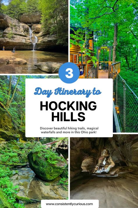 Your Ultimate Weekend Getaway to Hocking Hills, Ohio Fall Weekend Trip, Ohio Getaways, Ohio Hiking, Ohio Vacations, Hocking Hills Ohio, Hocking Hills State Park, Indiana Travel, Ohio Travel, Bahamas Vacation