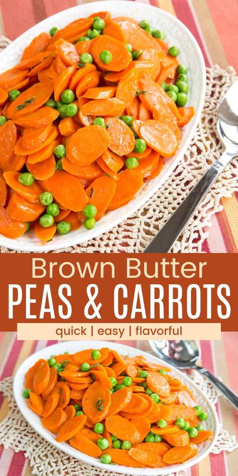 Buttered Carrots, Butter Peas, Peas And Carrots Recipe, Carrots Healthy, Paleo Vegetables, Vegetable Side Dishes Healthy, Best Vegetable Recipes, Vegetable Casserole Recipes, Butter Carrots