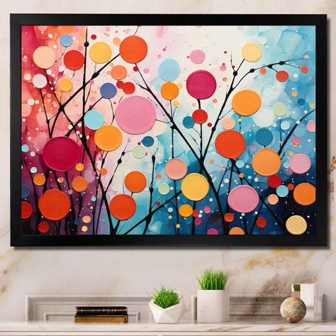 This beautiful "Colorful Mid Century Abstract Fusion VIII" Framed wall Art is printed using the highest quality fade-resistant ink on canvas. Colourful Mid Century, Blob Painting, Art Auction Projects, Midcentury Wall Art, Artist Corner, Mid Century Wall Decor, Mid Century Abstract, Mod Podge Crafts, Auction Projects