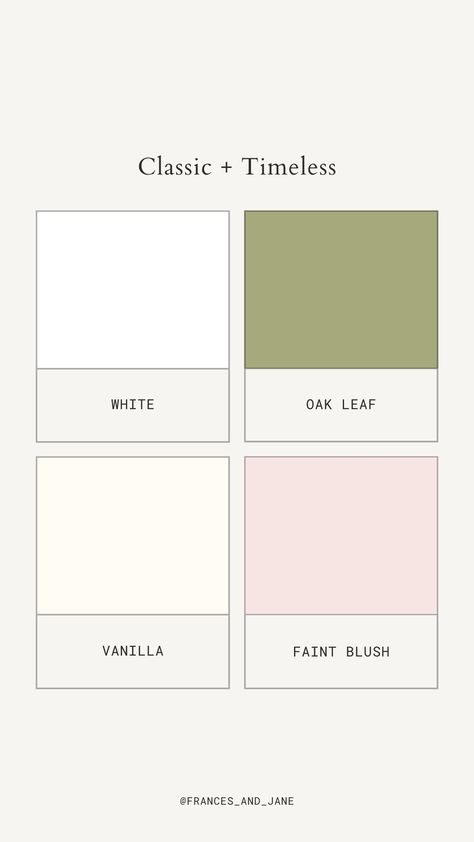 Wedding Color Palette Inspiration | Frances and Jane Floral Design Neutral Garden Wedding Color Schemes, Wedding Color Schemes Spring Green, Modern Summer Wedding Colors, Dreamy Wedding Theme Color Palettes, Pink Green White Colour Palette, Classy Wedding Palette, Light Pink Color Palette Wedding, Romantic Color Palette Wedding, Classic Romantic Wedding Theme Color Palettes