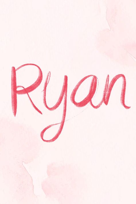 Vector Ryan male name calligraphy font | free image by rawpixel.com / busbus Ryan Name, Name Calligraphy, Free Calligraphy Fonts, Font Free, Calligraphy Fonts, Free Vector Art, Pretty Lyrics, Creative Home, Paw Patrol