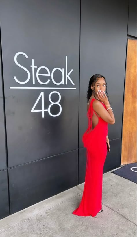 Birthday Shoots, Shoots Ideas, Backless Dress Black, Red Backless Dress, Birthday Aesthetic, Outfit Quotes, Birthday Collection, Dress Up Outfits, Club Wear