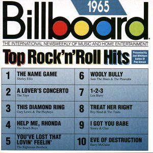 Billboard Top Rock 'n' Roll Hits 1965 The Righteous Brothers, We Will Rock You, Class Reunion, The Beach Boys, Top Hits, Beach Boys, Those Were The Days, 50th Birthday Party, Teenage Years