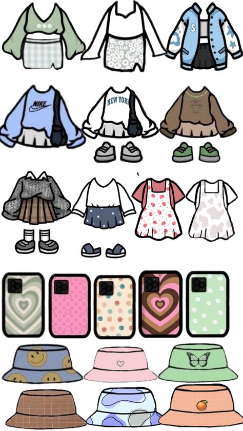 Toca Boca Clothes Edit, Toca Boca Outfits Idea, Toca Boca Outfit Ideas, Toca Boca Outfits, Adorable Homes Game, Funko Pops, Outfit Maker, Outfit Shoplook, Cute Fits