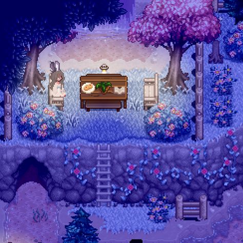 Stardew Mods, Valley House, Stardew Valley, The Wiz, Animal Crossing, House Ideas, Lilac, Layout, Turn Ons