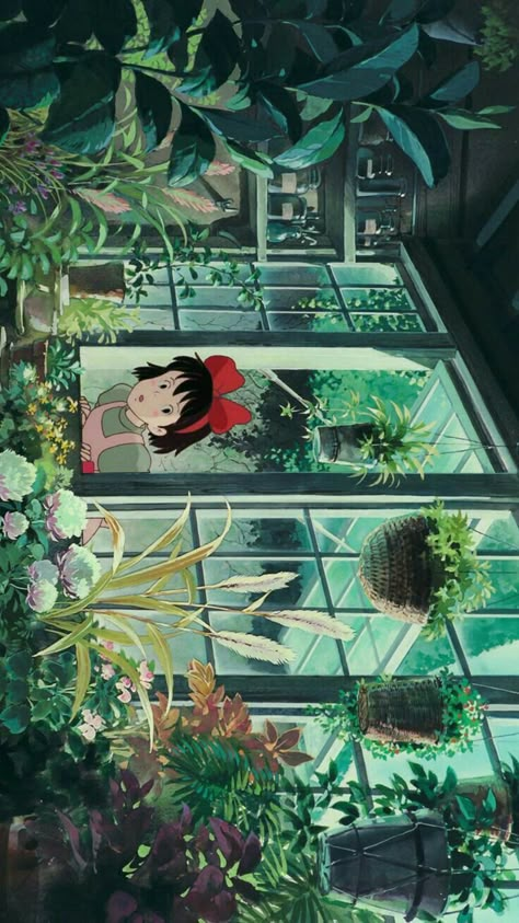 An Anime, Studio Ghibli, Witch, Iphone, Plants, Flowers, Anime