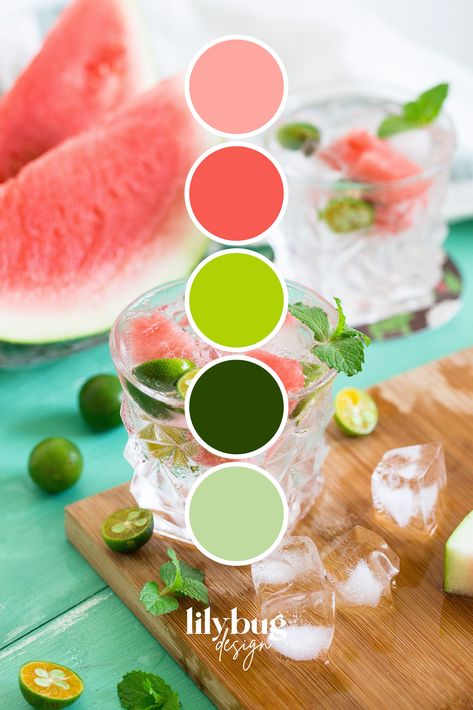 Summer Watermelon Colour Palette by Lilybug Graphic Design at www.lilybugdesign.co.nz and on EtsyFree printsSVG'scolour palettes and activitiesGraphic Design Services as wellCheck out our Etsy store Art Color Schemes Colour Palettes, Watermelon Colour Palette, Summer Pallete Color, Watermelon Color Palette, Flamingo Color Palette, Summer Palette Colors, Summer Colour Combinations, Colour Palette Summer, Summer Graphic Design