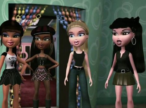 Bratz Movies Outfits, Bratz Show Outfits, Bratz Outfits Cartoon, Bratz Movie Cartoon, Bratz Tv Show, Early 2000s Cartoons, Paris Movie, Bratz Movie, Bratz Doll Outfits