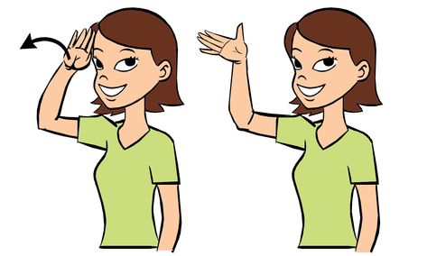 Hi In Sign Language, Happy In Sign Language, How Do You Say Thank You In Sign Language, Your Welcome In Sign Language, Makaton Signs British, Hello In Languages, How To Say Hello, You’re Welcome In Sign Language, Black And Grey Hair