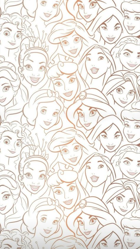 Cute Wallpapers Aesthetic Disney, Disney Seamless Pattern, Wallpaper Disney Princess, Little Mermaid Wallpaper, Cinderella Wallpaper, Images Disney, Disney Background, Disney Iphone, Disney Wall