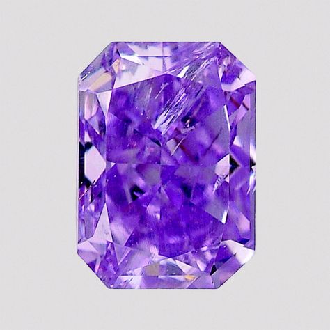 A radiant-cut purple diamond with vibrant color and intricate facets. Purple Things, Purple Lady, Purple Party, Purple Diamond, Purple Colour, Pretty Purple, All Things Purple, Fancy Diamonds, Imran Khan