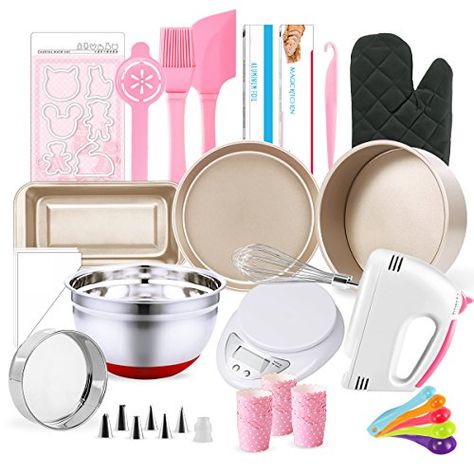 Complete Baking Set | Gifts for 11 Year Old Girls Cake Tools Organization, Baking Essentials Tools, Bakery Tools, Baking Appliances, Kids Baking Kit, Cake Baking Supplies, Baking Gift Set, Kids Baking Set, Cake Baking Pans