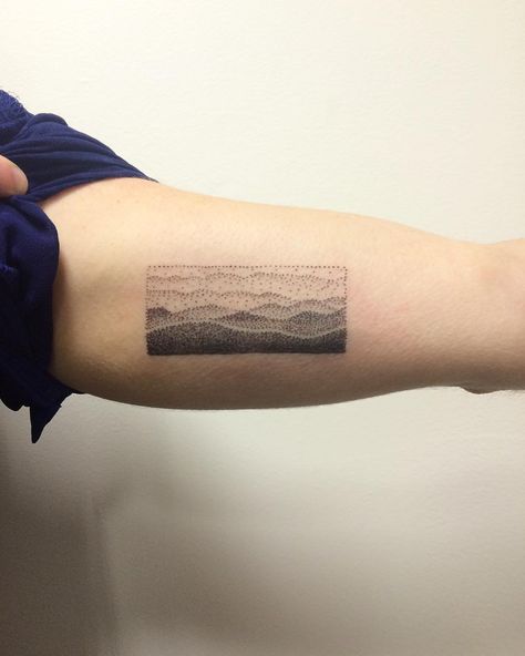 Blue Ridge Mountains🌄 Blue Ridge Mountain Tattoo, Mountain Tattoos, Geometric Mountain Tattoo, Mountains Tattoo, Blue Ridge Mountain, Wild Tattoo, Wrist Tattoos For Women, Modern Tattoos, Mountain Tattoo