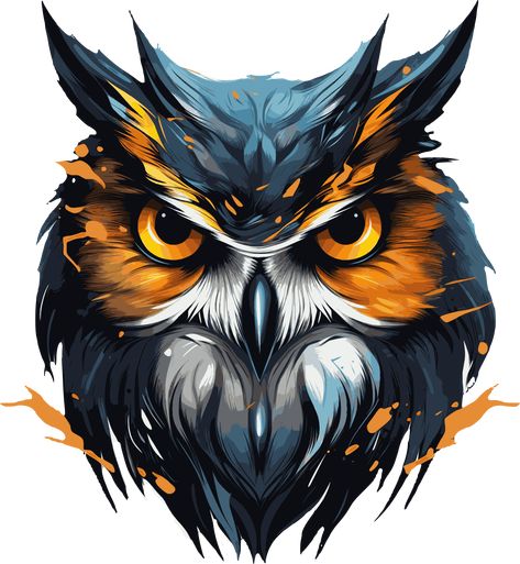 Draw Owl, Intense Stare, Egyptian Eye Tattoos, Pygmy Owl, Owl Portrait, Creative Logo Design Art, Colored Tattoo Design, Shadow Logo, Owl Posters