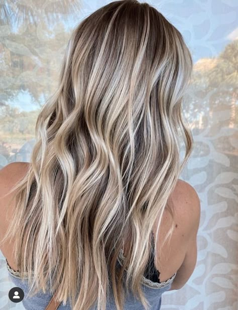 Fall Blonde Hair Balayage, Sandy Blonde Lowlights, Dimensional Blonde With Lowlights Brown, Preppy Hair Highlights, Blonde With Lowlights For Fall, Summer Dimensional Blonde, Fall Blonde With Lowlights, Dimensional Brunette With Blonde, Toasted Coconut Blonde Hair