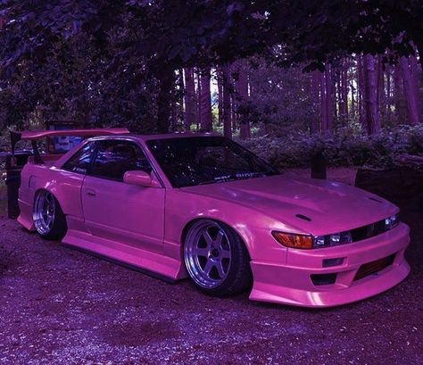 Wallpaper Jdm Car, 2000s Cars, Wallpaper Jdm, Beachy Wallpaper, Twitter Wallpaper, Jdm Girls, Pink Cars, Car Banner, Iphone Widgets