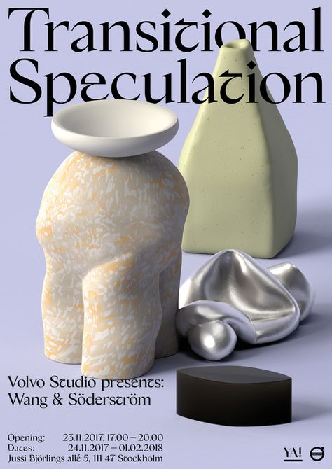 objects with hats - Wang & Söderström Organic Abstract, 3d Poster, Graphic Inspiration, Design Graphique, Graphic Design Posters, Visual Design, Abstract Shapes, Graphic Poster, Editorial Design