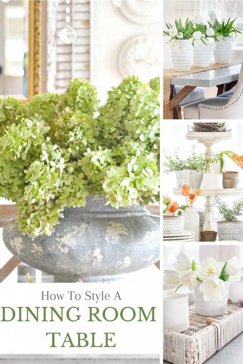 Large Dining Table Centerpiece Ideas, Large Dining Room Table Centerpiece, Summer Dining Room Table Centerpieces, Dining Room Table Scapes, Summer Dining Room Decor, Dining Table Styling Ideas, Staging A Dining Room Table, Dining Table Everyday Decor, Table Centerpieces For Home Summer