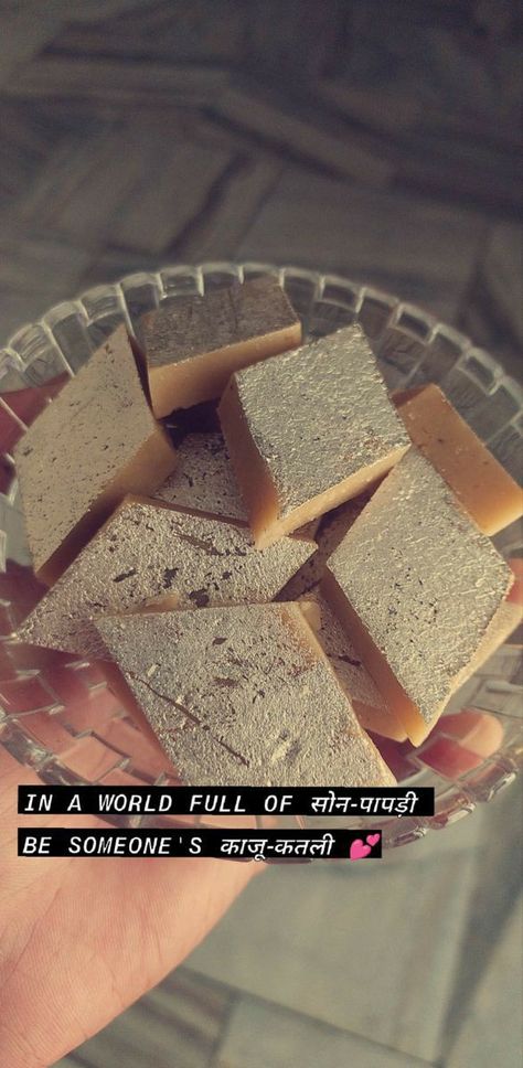 Kaju Katli Snapchat Story, Kaju Katli Aesthetic, Halwa Puri Snapchat Story, Easy Snap Ideas, Diwali Snap Streak, Kaju Katli Snap, Food Snap Ideas, Diwali Snap Ideas, Son Papdi