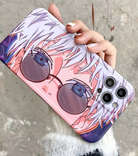 Anime Phone Cases, Naruto One Piece, Anime Phone, Silicone Iphone Cases, Mobile Phone Bag, Gojo Satoru, One Punch Man, Coque Iphone, الرسومات اللطيفة