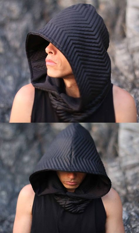 This awesome AJD hood has crushed velvet lining to make it extra comfy. This hood is discounted along with 30 other hoods up to 40% off. Hood Up Reference, Hooded Person, Hood Reference, Velvet Spider, Hoodie Reference, Arcane Oc, Bow Archery, Recurve Bow, Aesthetic Hoodie