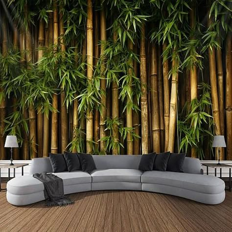 Bamboo Landscape, Large Tapestries, Sleeping Room, Tapestry Wall Art, Room With Plants, Accent Wallpaper, House Doctor, New Wall, Hanging Tapestry