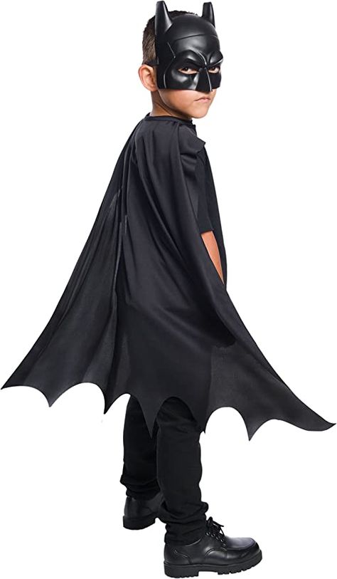 Kids Batman Costume, Boys Cape, Justice League Costumes, Batman Cape, Dino Costume, Dc Comic Costumes, Batman Mask, Black Batman, Batman Costume