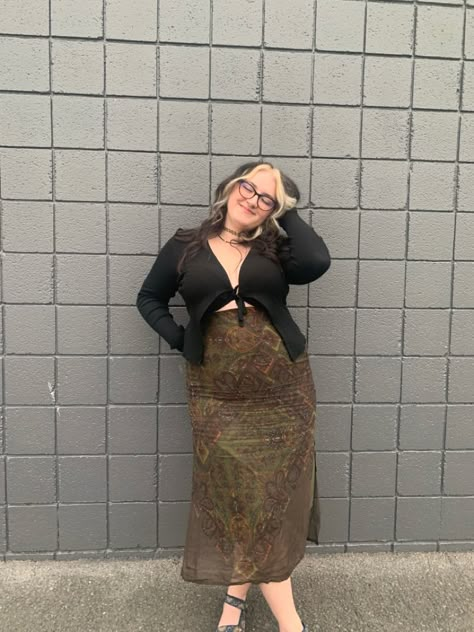 Dark Cottagecore Fashion, Grunge Plus Size, Plus Size Grunge, Sick Fits, Shein Plus Size, Curvy Casual Outfits, Throwing Fits, Summer Aesthetics, Picsart Edits