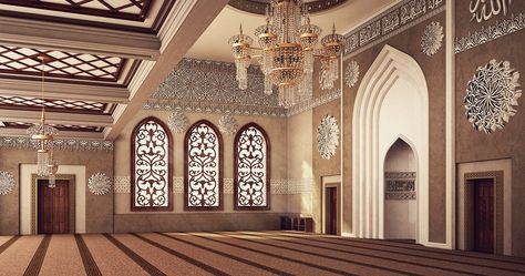 Muslim Culture on Twitter: "Interior El Rayan Masjid, Damam, Saudi Arabia… " Mosques Interior, Small Mosque Design Interior, Interior Mosque, Mosque Interior Design, Mosque Ceiling, Mihrab Masjid, Islamic Quotes About Life, Mosque Interior, Mosque Design Islamic Architecture