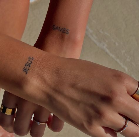 Text On Wrist Tattoo, Top Of Wrist Tattoos Words, Front Of Wrist Tattoos For Women, Small Outer Wrist Tattoo, Wrist Script Tattoos For Women, Back Of Wrist Tattoos For Women, Top Of The Wrist Tattoos, John 1:5 Tattoo, Tattoo On Top Of Wrist