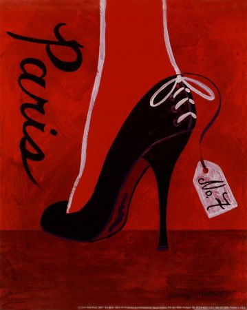 Guest Post: Shoes | The Exponent Paris Art Print, Paris Canvas, Paris Poster, Paris Print, Paris Art, Red Art, Shoe Art, Op Art, Trendy Shoes