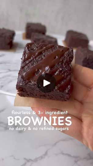 30K views · 310 reactions | ✨ 3- INGREDIENT FLOURLESS BROWNIES without inflammatory ingredients 😍 Follow @waytohealthkitchen for more delicious recipes & healing tips 🙏🏻

🎓 If you are tired of feeling ill, bloated, fatigued, having auto- immune and chronic conditions no one seems to get or they just put you on meds (that still make you feel like cr*p) you need to learn about my program! I also teach you how to repair your taste buds and truly get better instead of self- medicating with drugs, alcohol, processed foods or adult content. Comment HEALTH to learn about my program 💕

✨ INGREDIENTS✨

🌱 3 bananas (the darker the sweeter so please pick with a lot of brown spots)
🌱 1/2 cup cacao (cacao is less processed than cocoa)
🌱 1 cup almond butter (make a nice running consistency by th Flourless Baking, 3 Ingredient Brownies, Pancake Dessert, Flourless Brownies, Healing Tips, Healthy Brownies, Pretty Dessert, Copycat Restaurant Recipes, Health Desserts