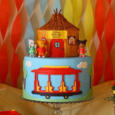 Daniel Tiger Birthday Cake, Tiger Birthday Cake, Daniel Tiger Cake, Daniel Tiger Party, Patty Cakes, Daniel Tiger Birthday Party, Tiger Birthday Party, Tiger Cake, Tiger Birthday