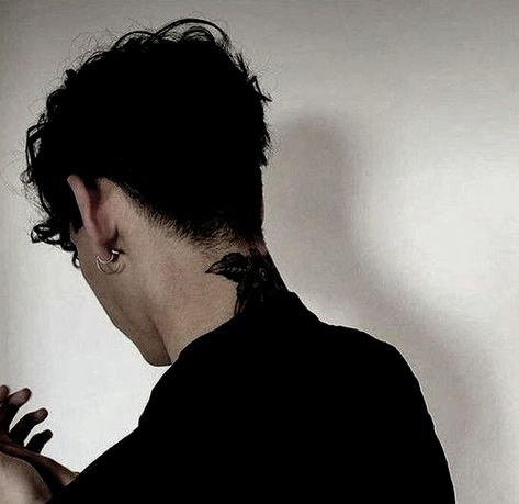 Dead Boy, Black Hair Aesthetic, Hair Boy, Hair Aesthetic, About Hair, Black Hair, We Heart It, Lost, Tattoos