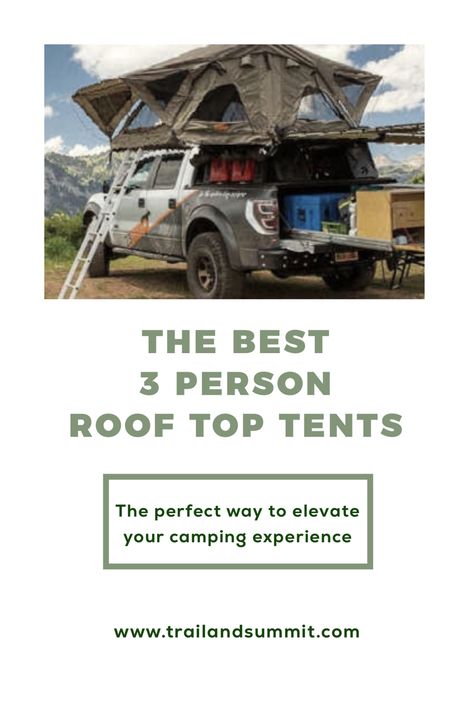 Best 3 Person Roof Top Tent? (10 Overlanding Favorites) Family Camping Ideas, 4 Season Tent, Tent Material, Rooftop Tent, Top Tents, Roof Top Tent, Roof Top, Camping Experience, Family Camping