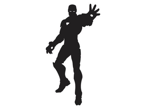 Iron man Silhouette Iron Man Painting, Superhero Silhouette, Iron Man Tattoo, Marvel Paintings, Man Silhouette, Comics Logo, Superhero Room, Digital Imaging, Playroom Art