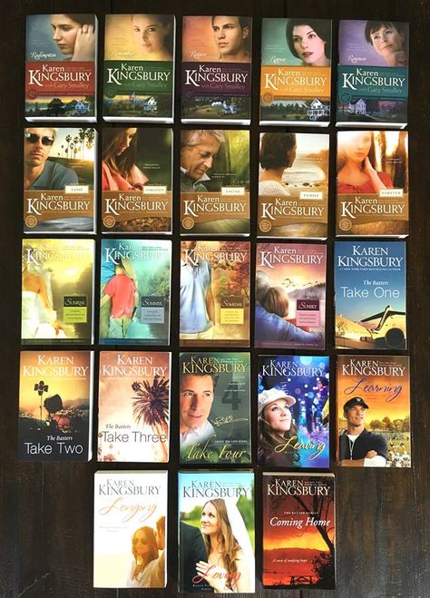 The Baxters. Karen Kingsbury Karen Kingsbury Books, Christian Novels, Book Series In Order, Karen Kingsbury, Christian Fiction Books, Package Ideas, Family Reading, Unread Books, Family Books