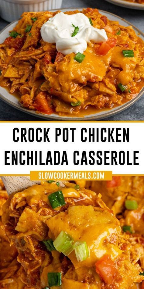 Chx Crockpot Recipes, Fall Crockpot Meals Easy Recipes, Easy Meals For Dinner Few Ingredients, Enchilada Casserole In Crockpot, Crockpot Recipes Full Meal, Easy Busy Mom Dinners, Easy Crockpot Chicken Recipes Mexican, The Best Chicken Crockpot Recipes, Crockpot Dishes Healthy