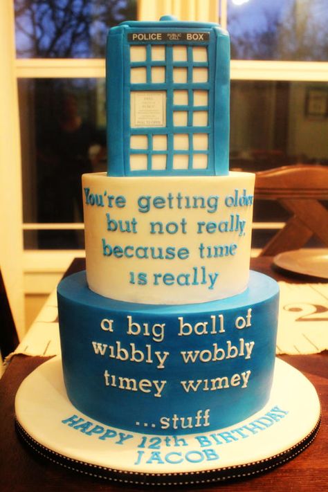 Doctor Who Cake by Kendra Hicks @CakesDecor www.facebook.com/customcakesbykendra Dr Who Birthday Cake, Doctor Who Cake Birthdays, Dr Who Cake, Doctor Who Cakes, Doctor Who Birthday, Doctor Who Party, Doctor Who Wedding, Wibbly Wobbly Timey Wimey Stuff, Timey Wimey Stuff