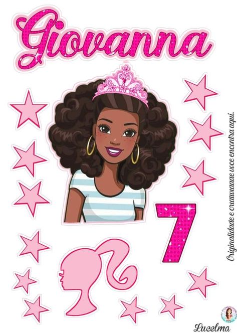 Topper Barbie, Sublimation Ideas Projects Inspiration, Easter Prints, Sublimation Ideas, Barbie Birthday, Barbie Party, Black Barbie, Easter, Queen