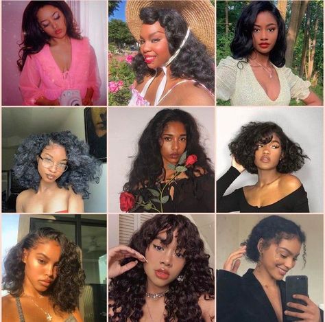 This is a community to discuss the image identities described by David Kibbe. Romantic Hairstyles For Black Women, Hairstyles For Romantic Body Type, Soft Dramatic Curly Hair, Kibbe Romantic Work Outfits, Theatrical Romantic Style Kibbe Modern, Curly Romantic Hairstyles, Romantic Hairstyles Black Women, New Hairstyles For 2023 Black Women, Kibbe Natural Hair