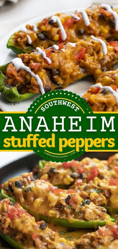 Anaheim Chili Recipes, Chicken Corn Black Beans, Anaheim Peppers, Chicken Corn, Easy Main Dishes, Like Chicken, Peppers Recipes, Mexican Food Recipes Authentic, Summer Dinner