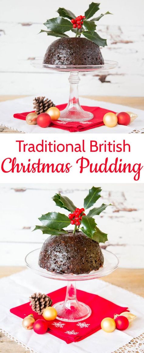 England Desserts, Christmas Patisserie, British Christmas Desserts, English Christmas Pudding, Figgy Pudding Recipe, English Pudding, Historic Recipes, Winter Cakes, Xmas Pudding