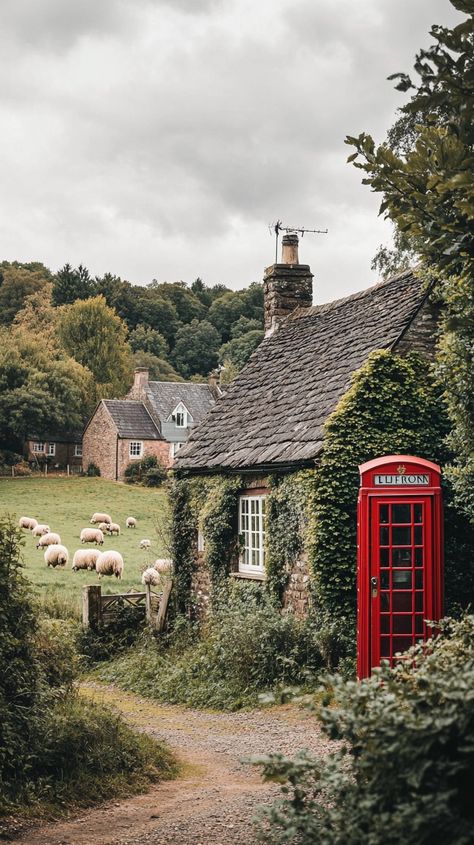 Free Quaint English Village Image | Download at StockCake England Village Aesthetic, Quaint English Villages, Village House Aesthetic, English Village Aesthetic, British Cottage English Countryside, Cotswolds Aesthetic, Uk Villages, English Countryside Home, Cute Village