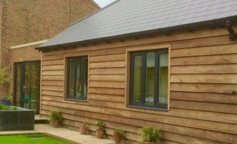 Timber House Cladding Cost 2022: How Much is Cladding? Types Of Cladding, Tongue And Groove Cladding, Larch Cladding, Wooden Cladding, Types Of Timber, Shiplap Cladding, Cedar Cladding, External Cladding, House Cladding