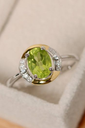 Shop Peridot Rings! Oval peridot ring, promise ring gold, yellow gold, sterling silver, August birthstone | Natural genuine Peridot rings, simple unique handcrafted gemstone rings. #rings #jewelry #shopping #gift #handmade #fashion #style #affiliate #ad Promise Ring Gold, Peridot Rings, Rings Oval, Peridot Engagement Rings, Raw Diamond Rings, Healing Crystal Ring, Raw Gemstone Ring, Gold Promise Rings, Peridot Jewelry