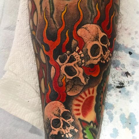 8,574 Likes, 97 Comments - Chris Garver (@chrisgarver) on Instagram Tattoo Style Art, Chris Garver, Skull Sleeve Tattoos, Dragon Sleeve Tattoos, Japanese Dragon Tattoos, Skeleton Tattoos, Irezumi Tattoos, Traditional Japanese Tattoos, Japanese Sleeve Tattoos